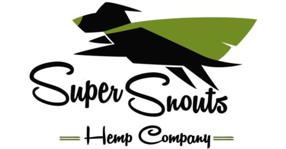 A logo of a dog that is sitting on top of the ground.